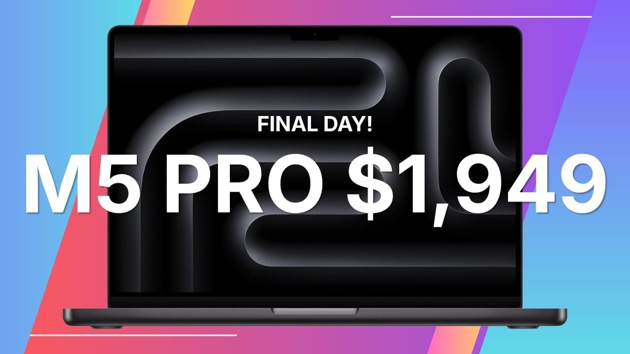 Blitzangebot: Apple MacBook Pro mit M5 Pro und 1TB für 1.949 US-Dollar